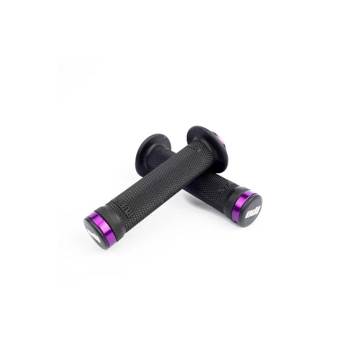 Odi Bmx Ruffian Lock-On Grips Black/Purple Clamps